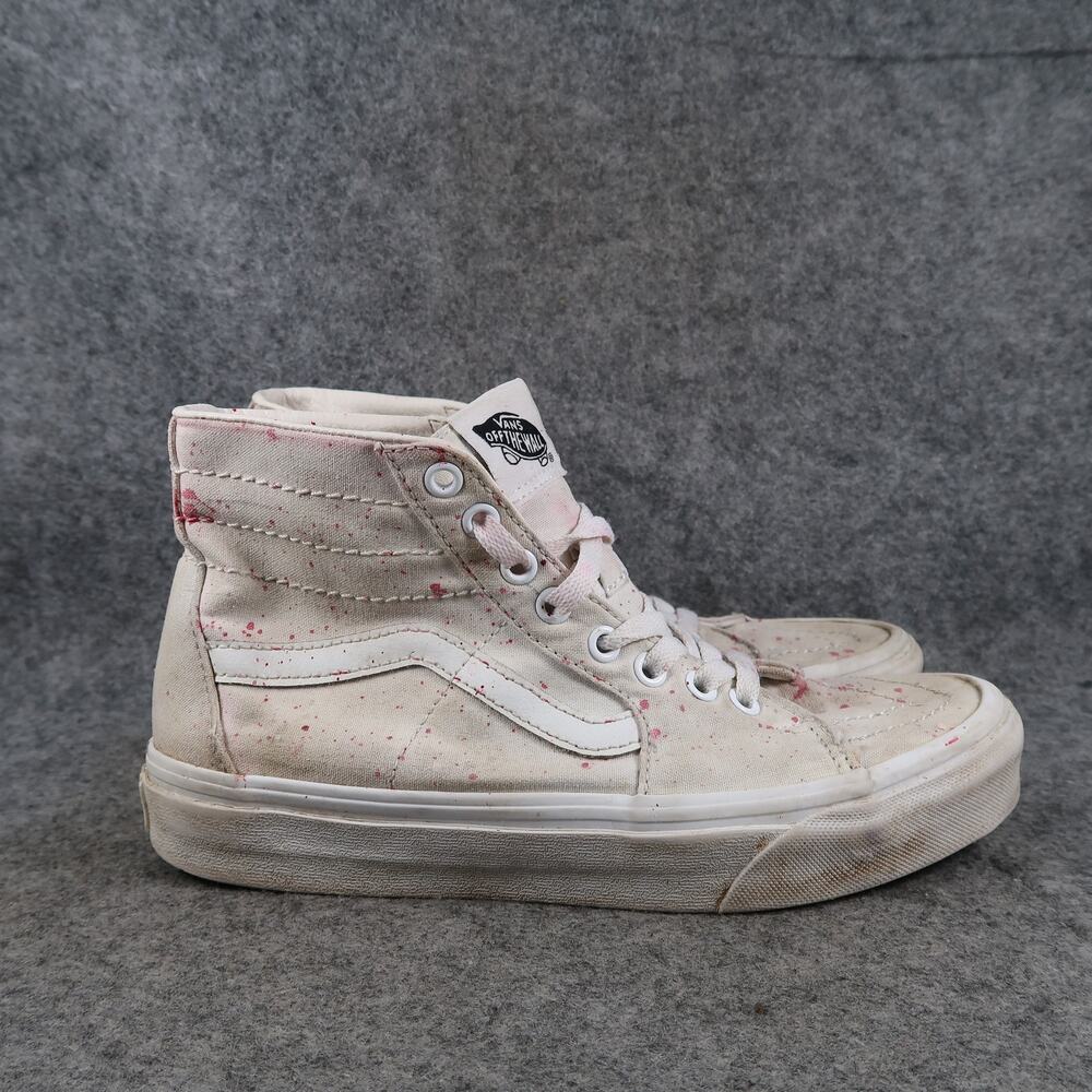 Vans Shoes Womens 7.5 Sneaker Sk8 Hi Casual Canvas Trainer Skate High Top Unisex
